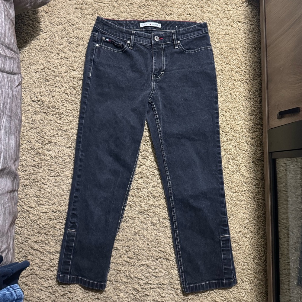 Tommy Hilfiger Dark Blue Ankle Jeans Capris - Picture 1 of 7